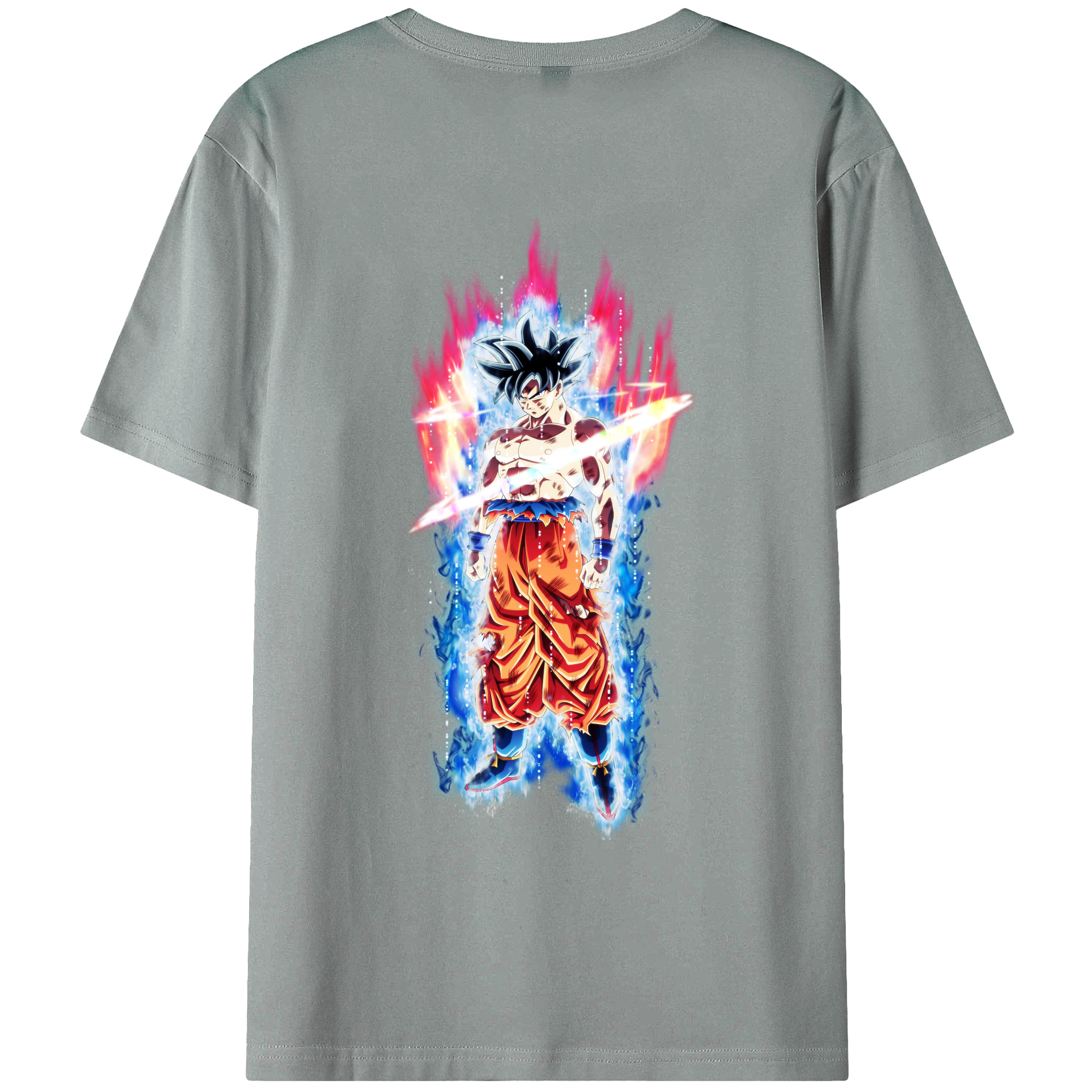 （画像用） ドラゴンボール 孫悟空（そん ごくう）Son Goku カカロット DRAGON BALL Kakarotto 綿100％ メンズ半袖Tシャツ（バックプリント） 通気性